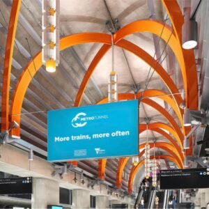 Powder coated aluminum curtain wall