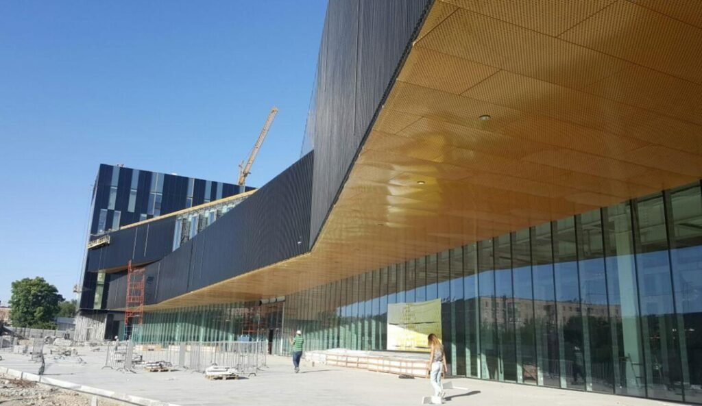 Alum Panels for facade Ceiling:Shymkent Plaza, Kazakhstan