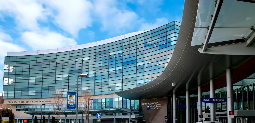 Aluminum panels for ceiling:Penn State Hershey’s Children’s Hospital, USA