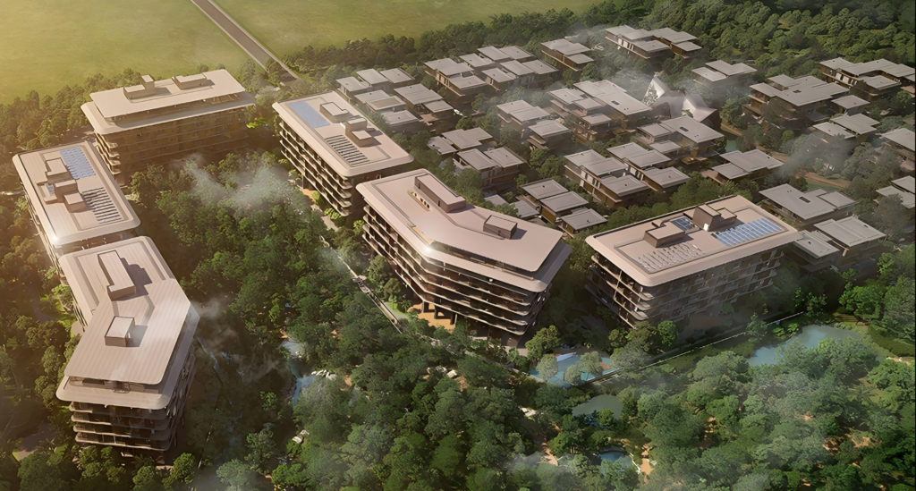 Double curved aluminum panels:Mulberry Grove Condominium