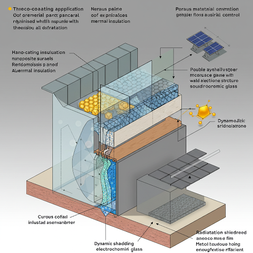 Thermal, sound, and solar control in aluminum curtain walls