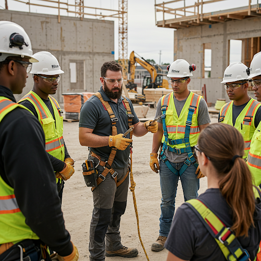 A skilled workforce receiving training on safety protocols, technical skills, and emergency response for the maintenance and replacement of aluminum composite panel curtain walls