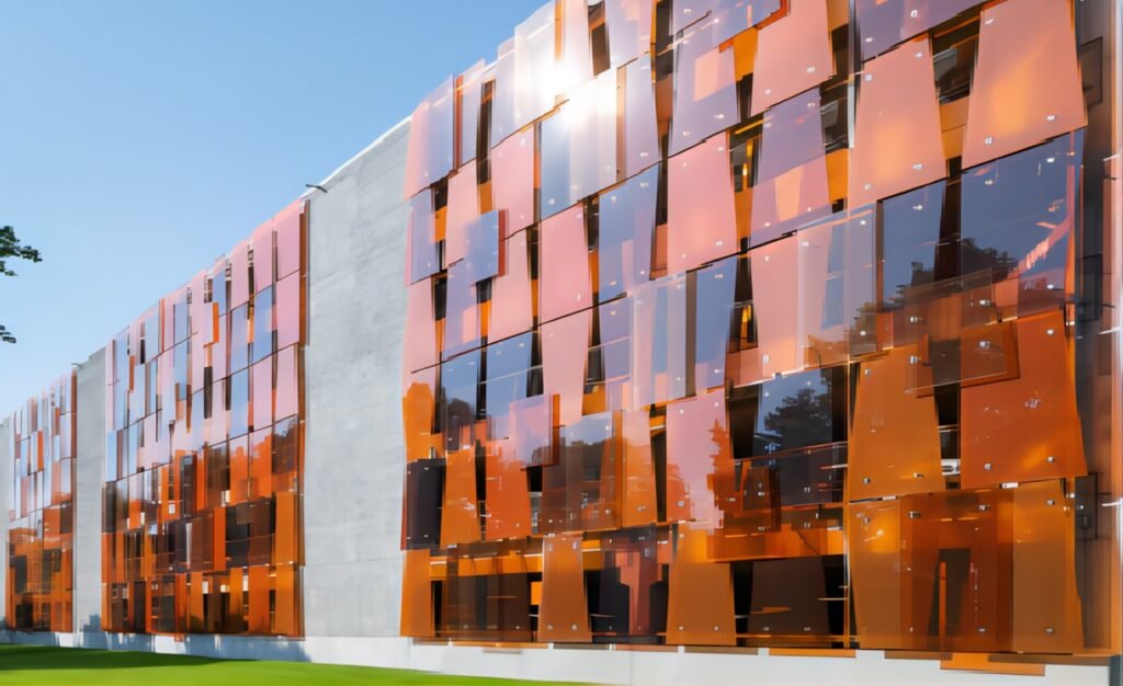 Stainless Steel facade fittings:Uppsala P-hus