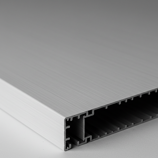 Close-up of a single-layer aluminum panel for exterior curtain walls