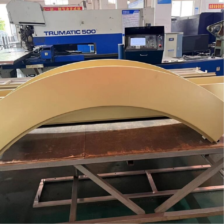double curved aluminum panels for facade