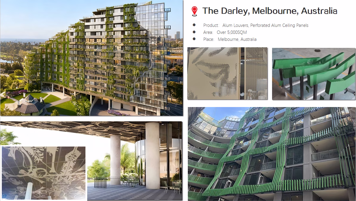 Aluminum Louvers Perforated Ceiling Panels WALLNOVA