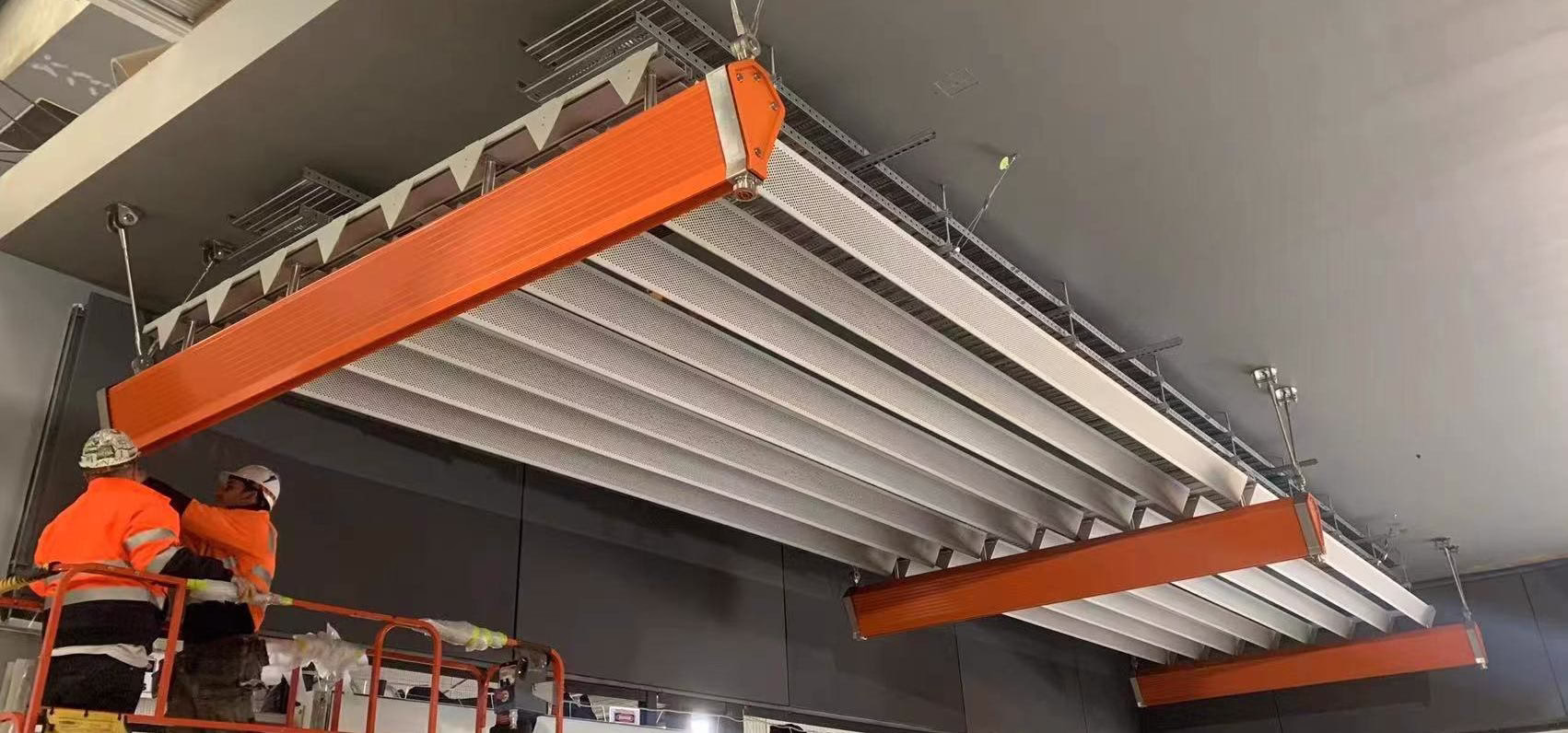 Stainless Steel Fixed, Perforated Aluminum Acoustic Panel (Rockwool Filled)